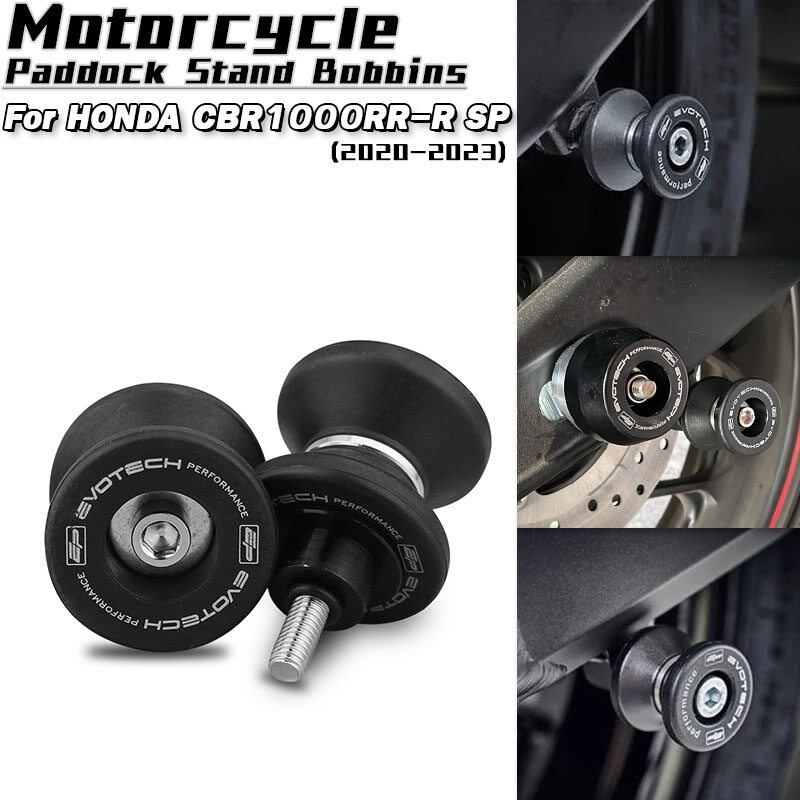 Phụ kiện xe máy paddock đứng bobbins cần xoay ống cuộn thanh trượt đứng vít cho Honda CBR1000RR-R/sp 2020-2023