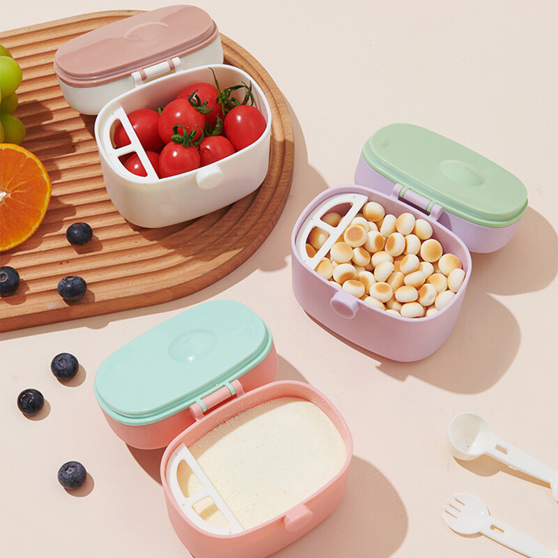 【Qnait】baby công thức Hộp đựng sữa bột Xách Tay Hộp đựng sữa bột Sữa bột trẻ em hộp đựng sữa bột