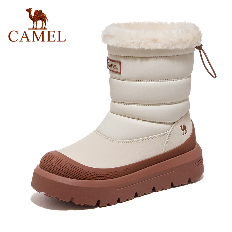 Cameljeans Outdoor Snow Boots Women's Winter New Velvet Warm Thick Bottom Waterproof Non-slip Cotton Shoes ราคา 1,722 บาท*ส่งฟรี