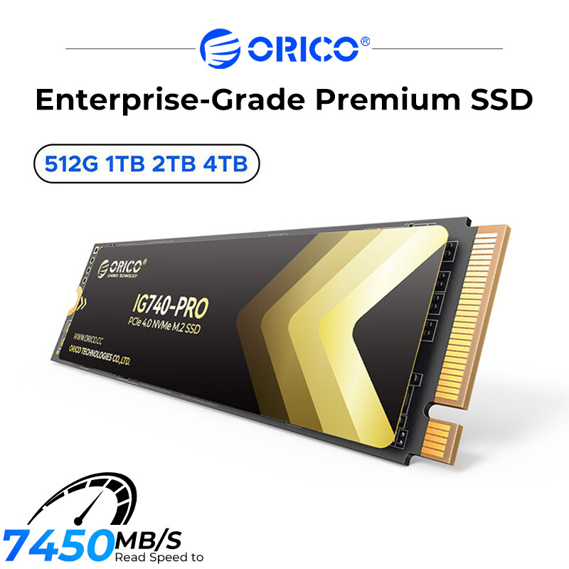 ORICO doanh nghiệp cấp cao cấp nvme2.0 pcle gen4x4 SSD 7450 MB/giây đọc tốc độ 512GB/1TB/2TB/4TB Công suất bền 3D flash NAND