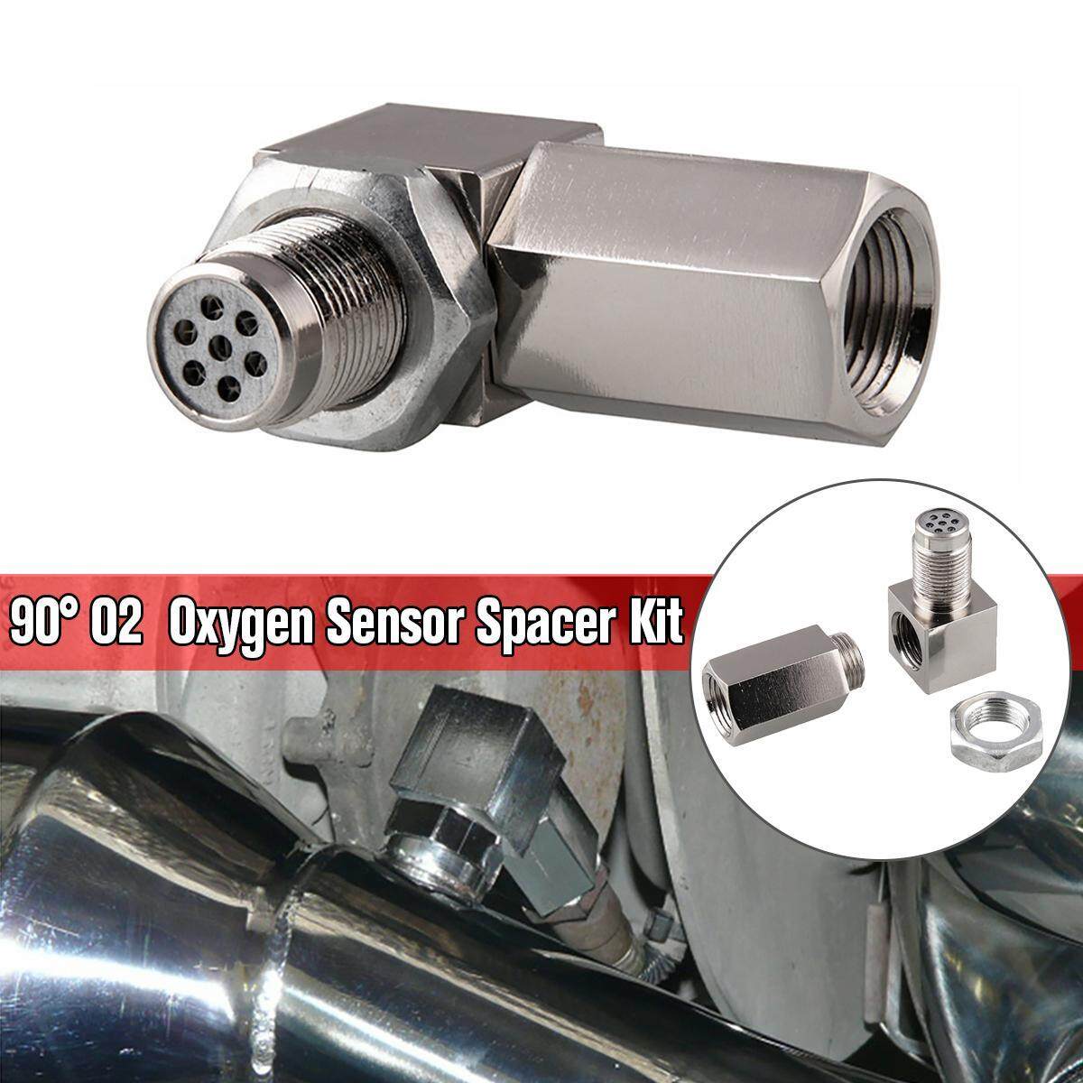 1X Sensor Spacer Engine Light CEL Check Bung Mini Catalytic Converter for O2