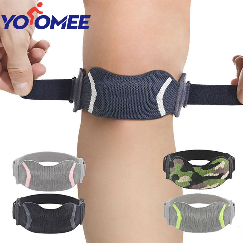 Yoomee 1PC Patella Knee Strap, Adjustable Knee Brace Patellar Tendon Stabilizer Support Band for Knee Pain Relief Jumpers Knee ราคา 159 บาท*ส่งฟรี