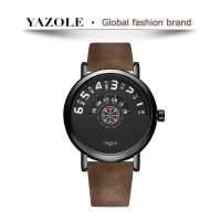 YAZOLE đồng hồ nam Casual Thanh toán khi nhận hàng Kỹ thuật số Bền Chống nước cao cấp Quà tặng ngày lễ Kính khoáng Dây da [518]