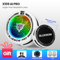 BlueWow X109 AI smartphone cooler 3-speed adjustable digital display ultra-light design compatible with all models
