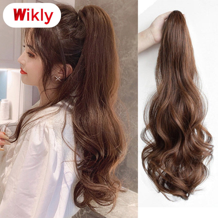 Gambar Wikly Hair Ponytail Extensions Knotless Light weighted Artificial Ponytail Personalized Hair Accessories