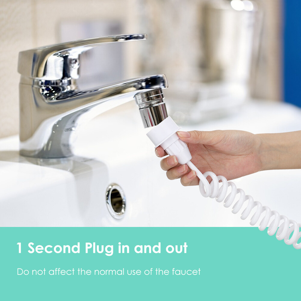 hailicare máy tăm nước dùng trong nha khoa vòi máy phun nước máy đánh răng máy làm sạch răng với bàn chải đánh răng dạng xịt máy làm sạch vệ sinh răng miệng 7