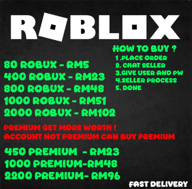Buy Robux Roblox Instant Online at a Better Price Lazada Malaysia