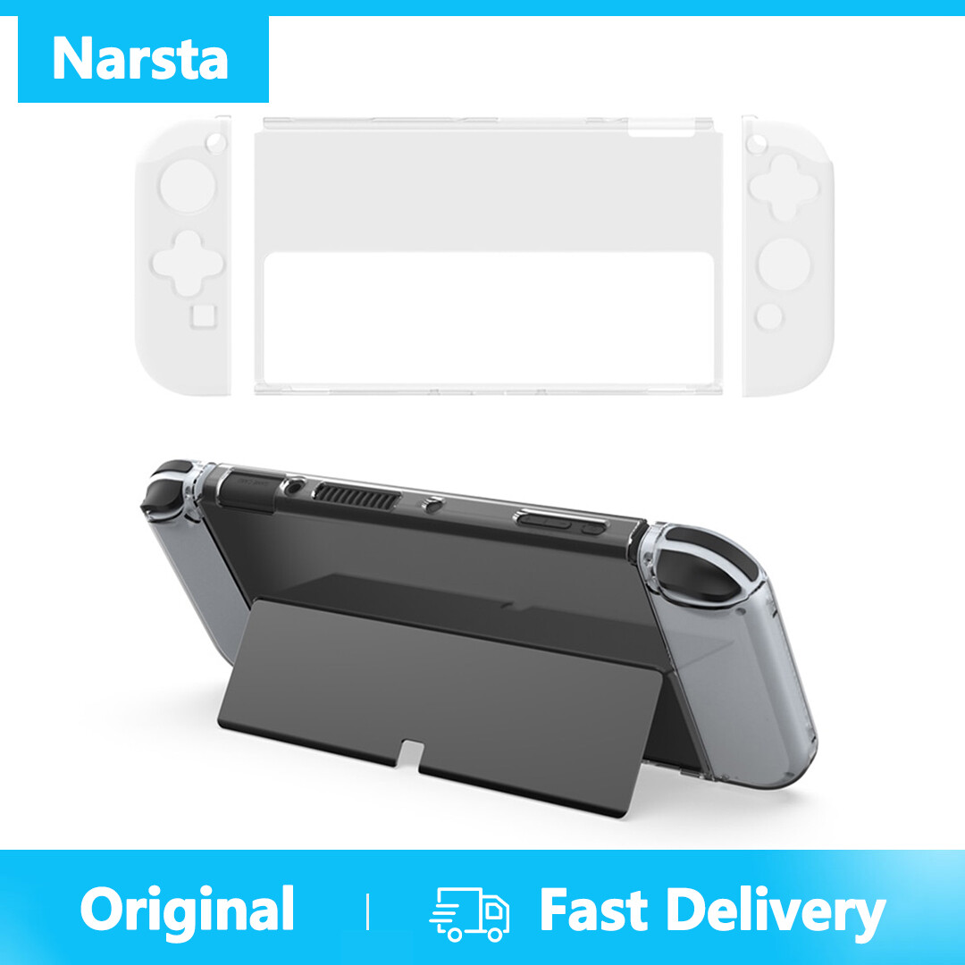 Tpu bảo vệ trong suốt trường hợp bìa Shell khung cho Bộ chuyển đổi Nintendo OLED bảng điều khiển trò chơi phụ kiện