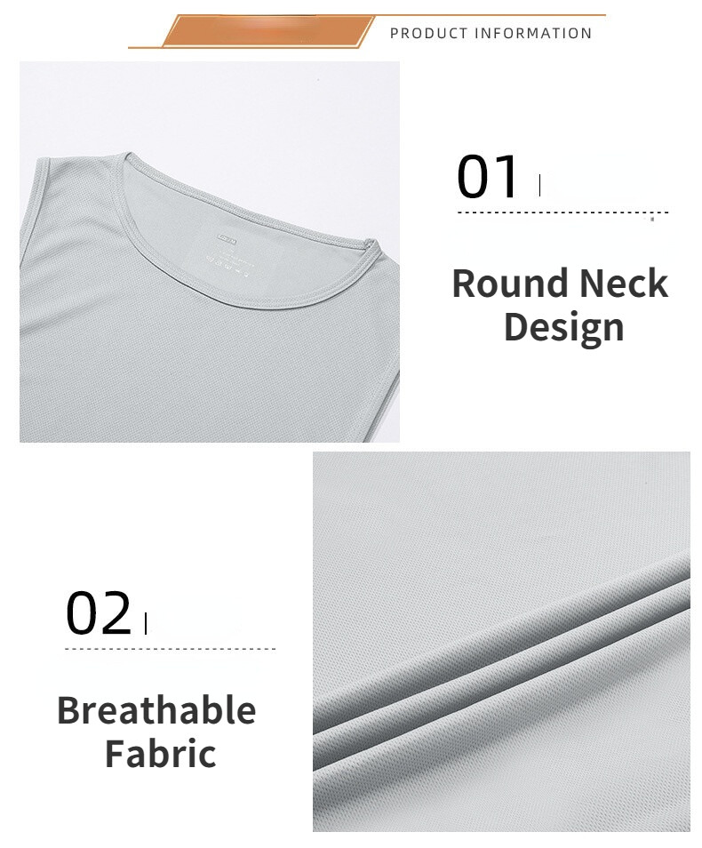 SUPERFLOWER Tank Tops for Men Quick Dry Running Training Fiess Leisure Breathable Sports Vest Sleeveless_voghion.com