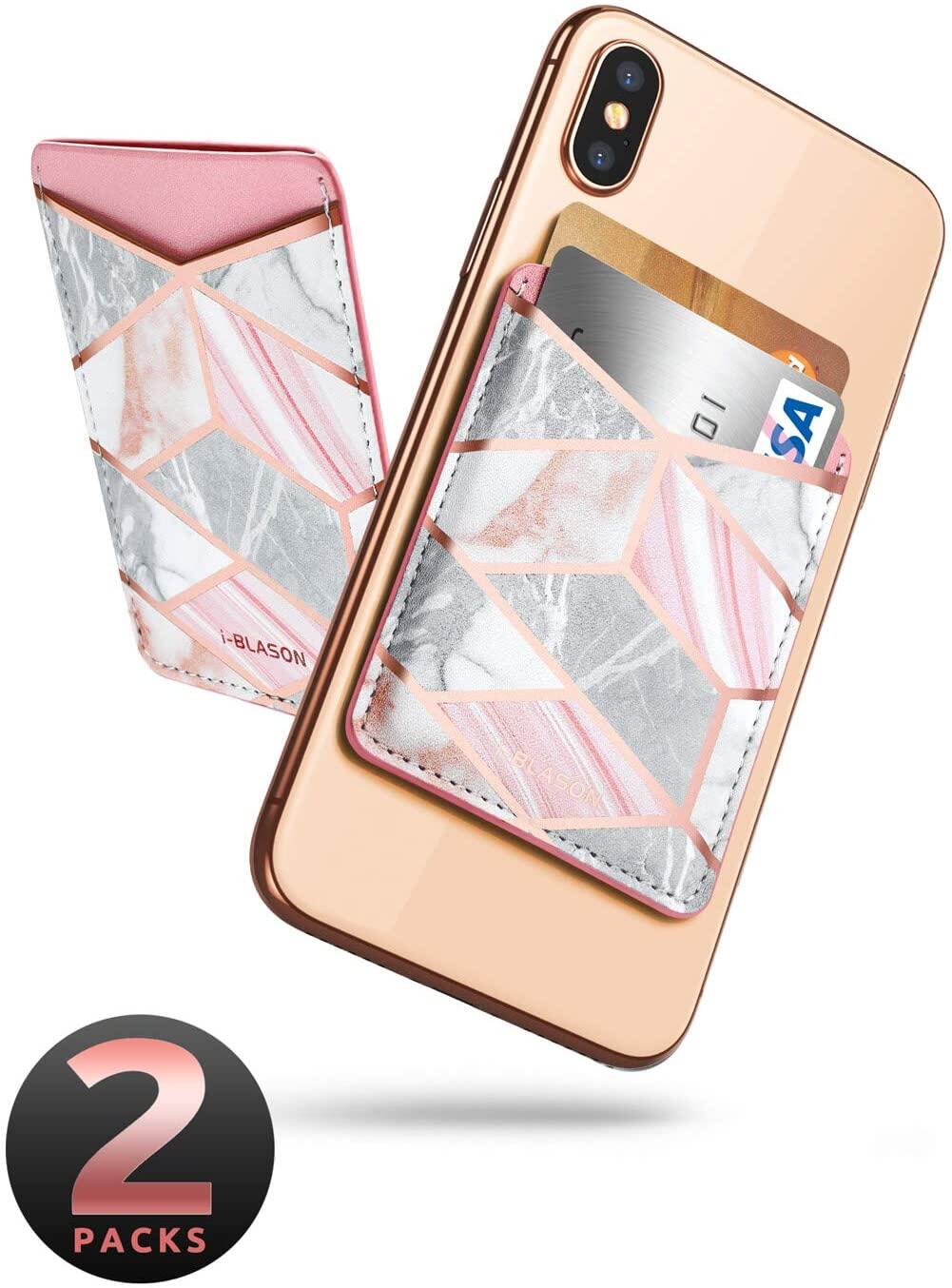 phone wallet sticker leather