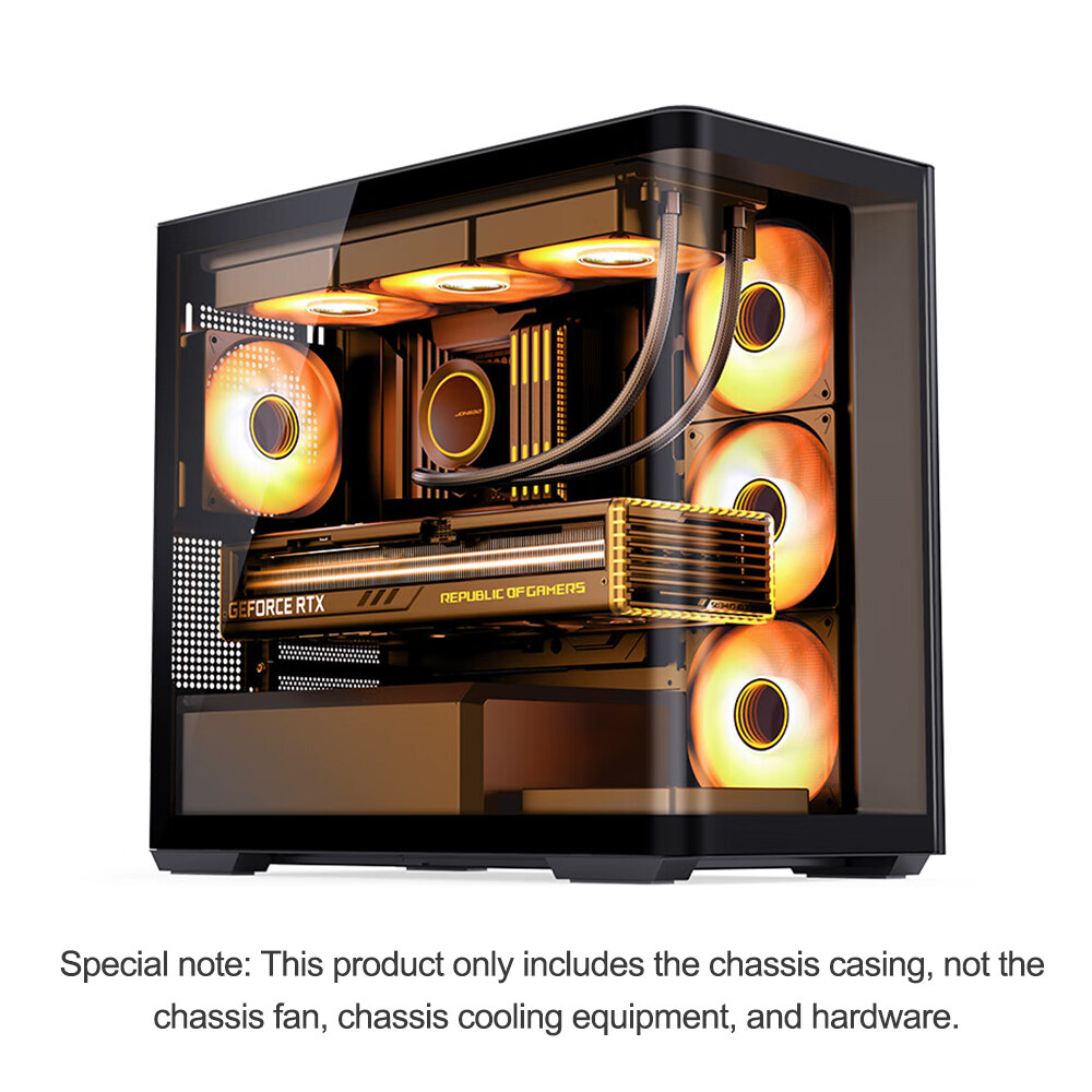 Jonsbo D300 trường hợp Seaview phòng ITX toàn cảnh bên trong suốt không có trụ cột Khung máy tính 36