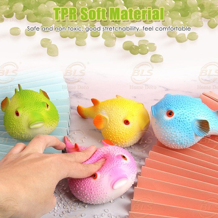 Pufferfish Stress Relief Squeeze Toy Soft Toys Children