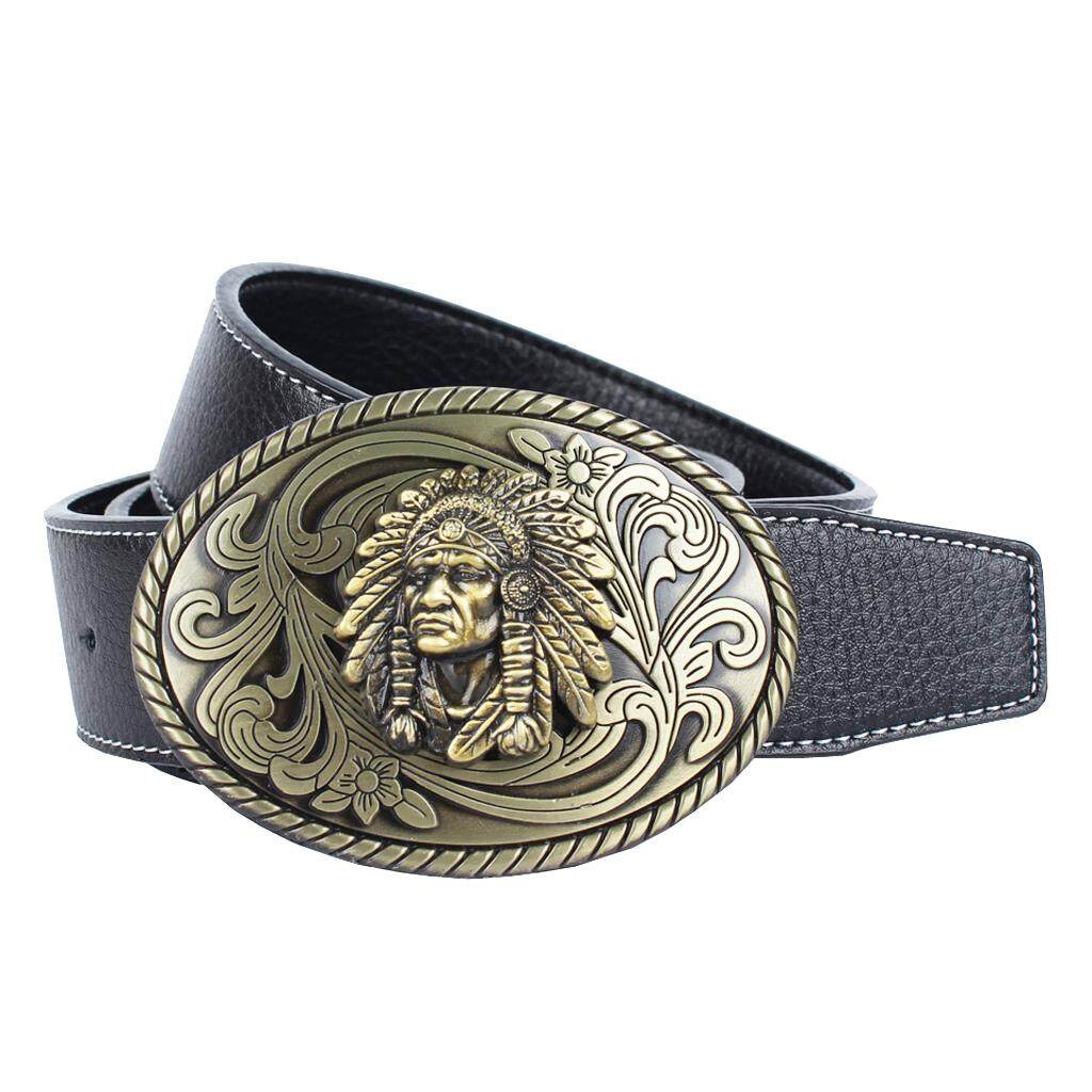 Vintage Indian Western Cowboy Men's Belt Buckle women Rodeo Golden belt buckles