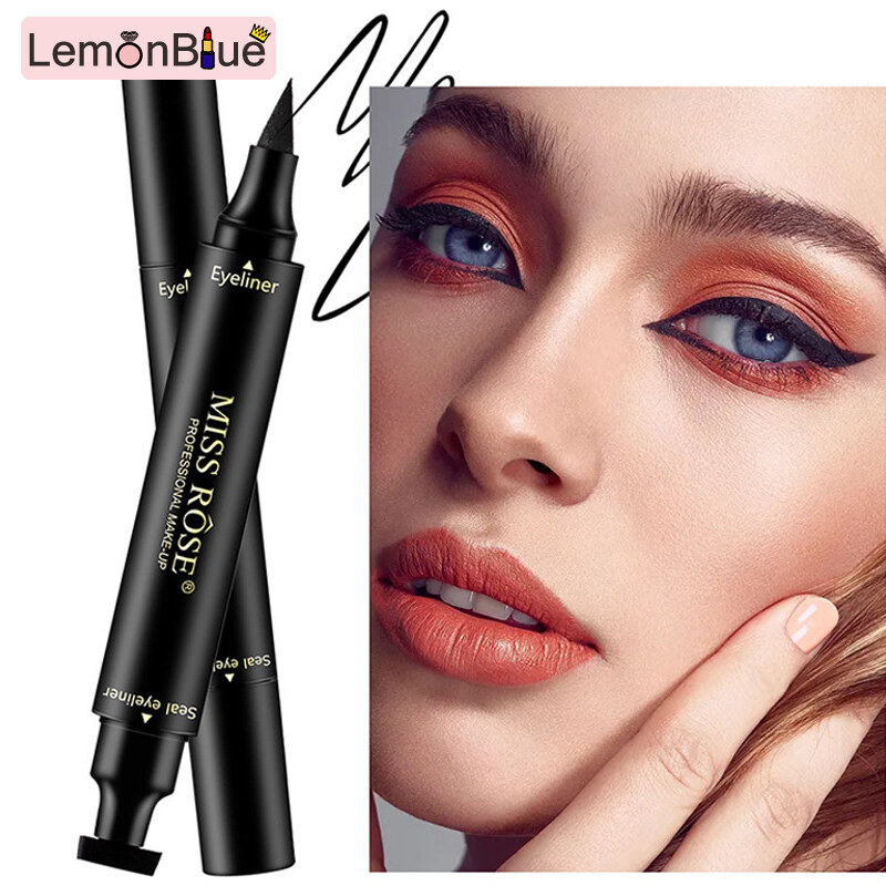 Gambar Liquid Eyeliner Pen not Smudged   Waterproof Long Lasting Dual Head Eyeliner not Smudged   Waterproof Dual Head Eyeliner Long Lasting for Finest Precision   Perfect Eye Look Liquid Eyeliner Pen