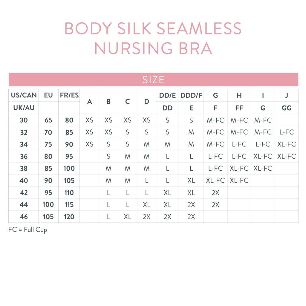 Bravado Body Silk Seamless Nursing Bra - Size XS S M L XL  (Black/Butterscotch/DustedPeony/SilverBelle/White/Lipstick/Grey/Rose)