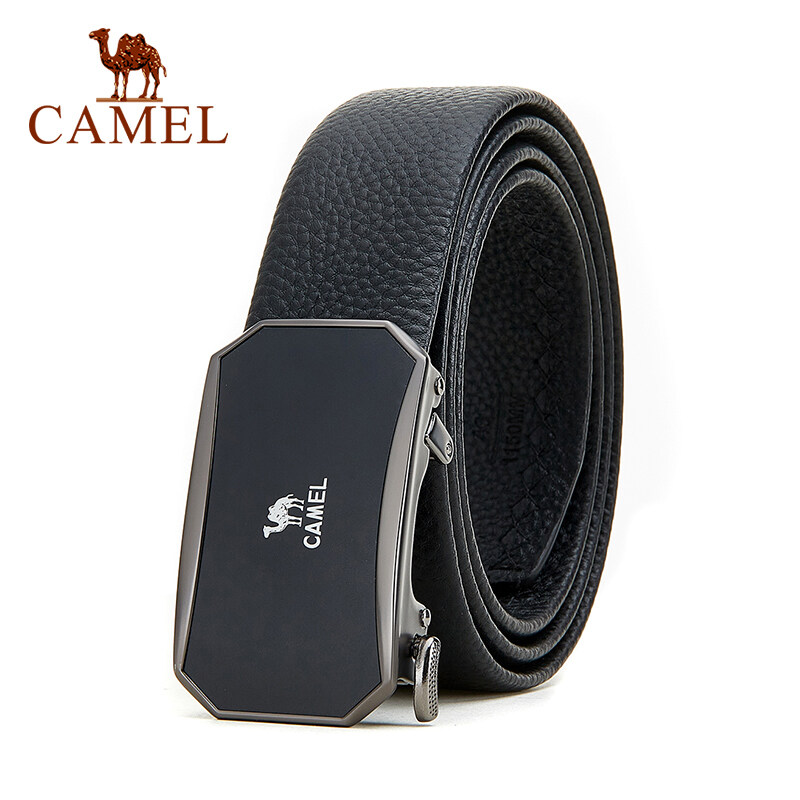 Cameljeans thắt lưng da nam khóa tự động thắt lưng da bò công sở chính hãng thắt lưng phù hợp thời trang hoang dã
