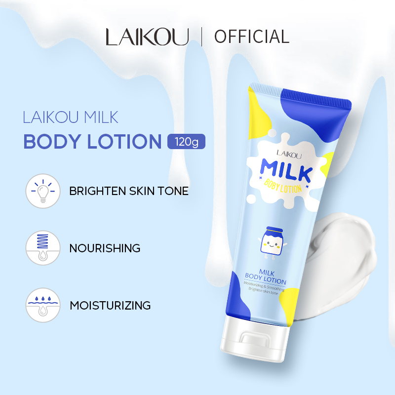 Laikou sữa dưỡng da làm trắng cơ thể kem dưỡng da làm mờ làm sáng da dưỡng ẩm chăm sóc da 120g