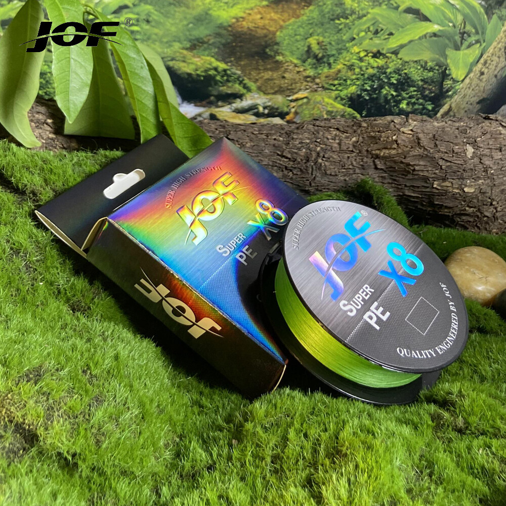 JOF New 8 Strands PE Fishing Line Raid Fishing Line 150M 300M 500M Multifilament Fishing Wire Carp Fishing Line Tool ราคา 89 บาท*ส่งฟรี