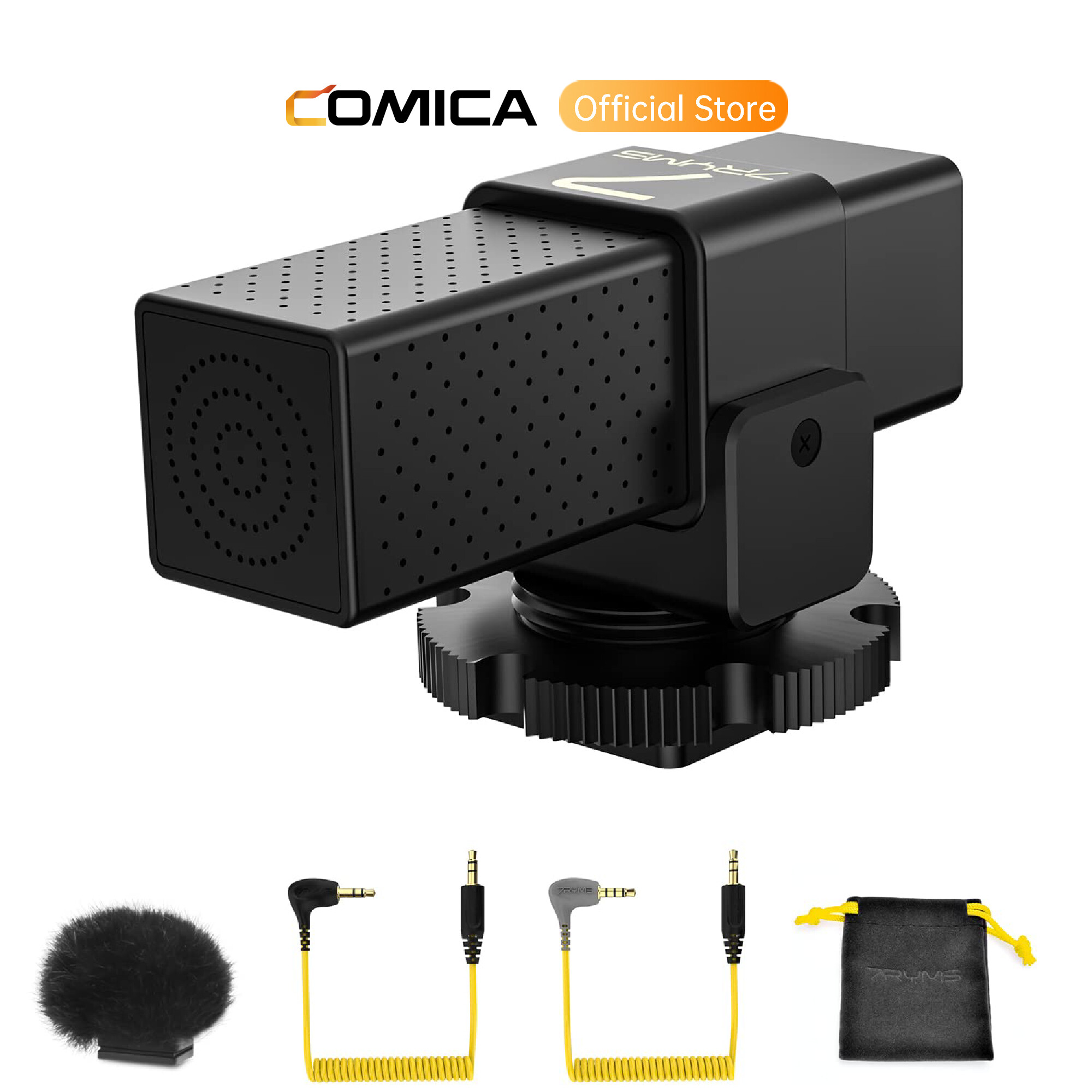 7RYMS MinBo Mini Compact Cardioid Condenser On-Camera Microphone for iPhone for GoPro/Canon/Nikon Camera Microphone with Stable Shock Mount Recording Microphone Perfect for Podcast Vlog TikTok ราคา 900 บาท*ส่งฟรี