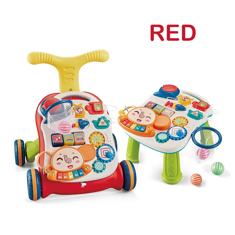 Tôi biết 3 trong 1 nhạc đa chức năng Walker cho bé trẻ mới biết đi. Bàn hoạt động ngồi để đứng giáo dục sớm đồ chơi giáo dục quà tặng bé trai gái.