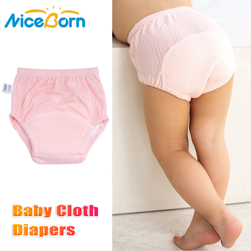 NiceBorn Baby Cloth Diapers Baby Potty Training Pants Newborn Training Pants Baby Shorts Kids Washable Underwear Boy Girl Cloth Nappies Infant Panties Nappy Leak-proof Waterproof Toddler Pants ราคา 59 บาท*ส่งฟรี