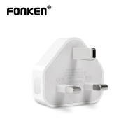 FONKEN Phone Charger USB UK 3 Pin Regulatory 5V 1A Triangle Foot Fast Universal USB Power Adapter