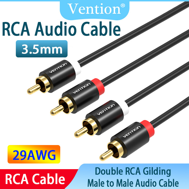 Vention R06 Series 2RCA 3.5mm Cable Male to Male Audio Cable For Theater