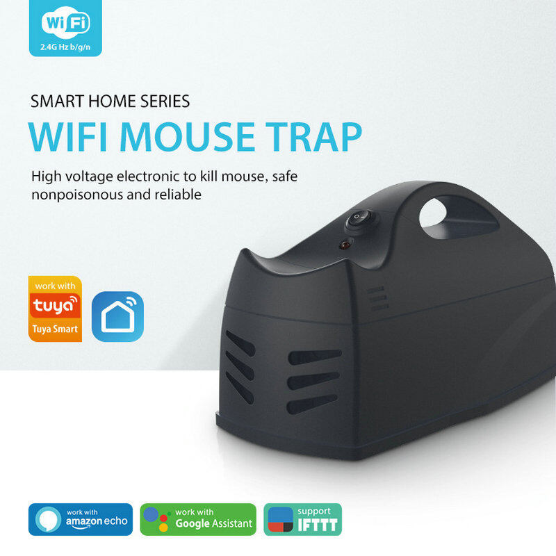 Boio tuya lồng chuột wifi thông minh bẫy chuột không dây thiết bị kích hoạt điện áp cao chạy bằng pin thông báo đẩy điện thoại di động