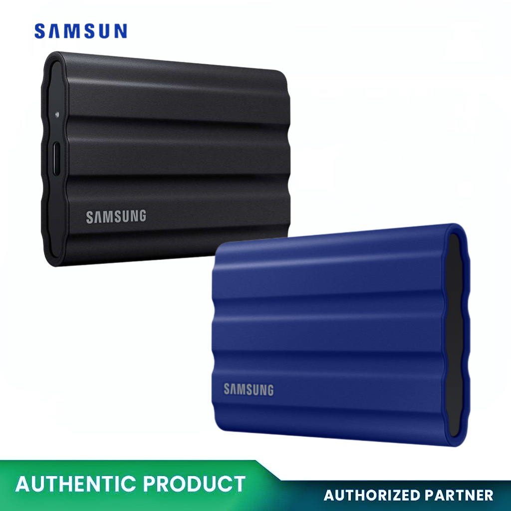 ฮาร์ดดิสก์พกพา External Hard Drive Samsung T7 Shield SSD แบบพกพา (1TB 2TB 4TB) USB 3.2 Gen2 สูงสุด 1050MB/s Solid State Drive ฮาร์ดไดรฟ์ภายนอก SSD ราคา 1,454 บาท*ส่งฟรี