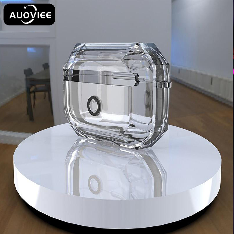 AUOVIEE Earphone Case for Airpords Pro Transparent TPU Case for Apple Airpods Pro Protective Cover for Earbuds ราคา 139 บาท*ส่งฟรี