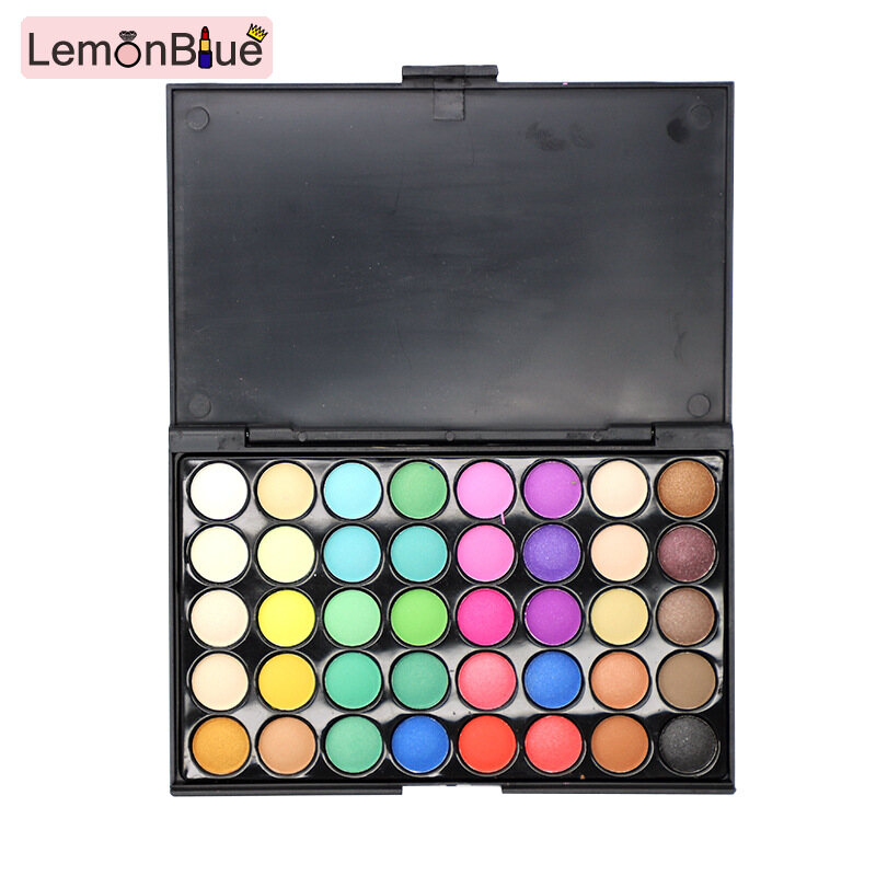 Gambar LemonBlue Multicolor Eyeshadow Palette Portable Long Lasting Eye Pigment for Women Girls Portable Long Lasting Eye Pigment Professional Eye Makeup Tool Easy to Use Great Gifts Eyeshadow Palette Women Girls Multicolor