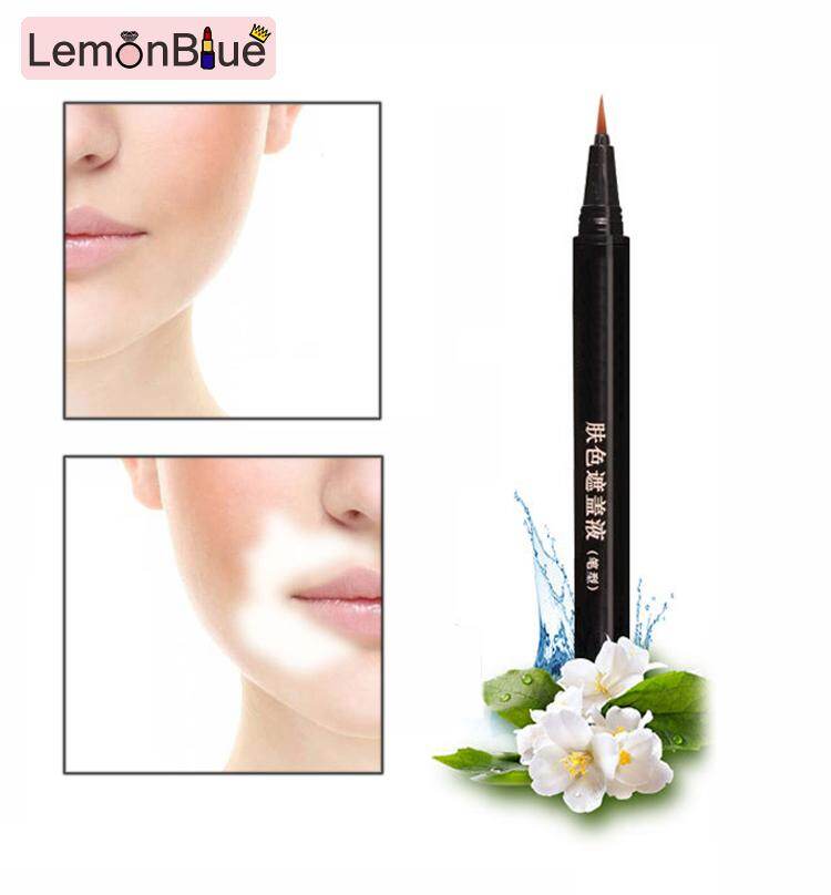 Gambar LemonBlue Waterproof Concealer Stick White Spot Concealer Pen Skin Blemish Concealer Cream External Use for Hand Face Melanin Concealing