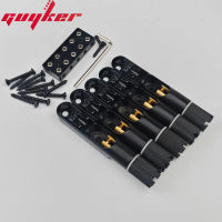 Guyker พัดลมแบบสายเดี่ยว4/5ชิ้นสำหรับเบสไฟฟ้าสีดำแบบยึดติดกับเบสบริดจ์