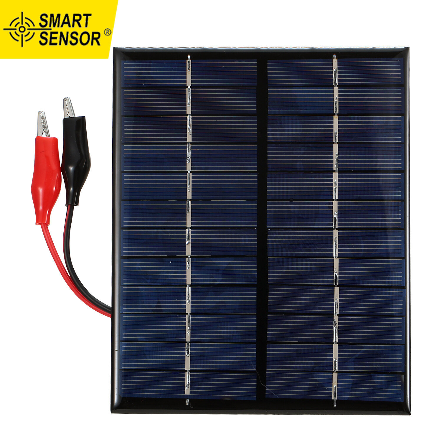 Smart sensor tấm pin năng lượng mặt trời 2w 12v có kẹp tấm pin mặt trời silicon đa tinh thể tấm pin năng lượng mặt trời di động cắm trại chống nước tự làm tương thích cho đèn đường đèn sân vườn bơm quạt