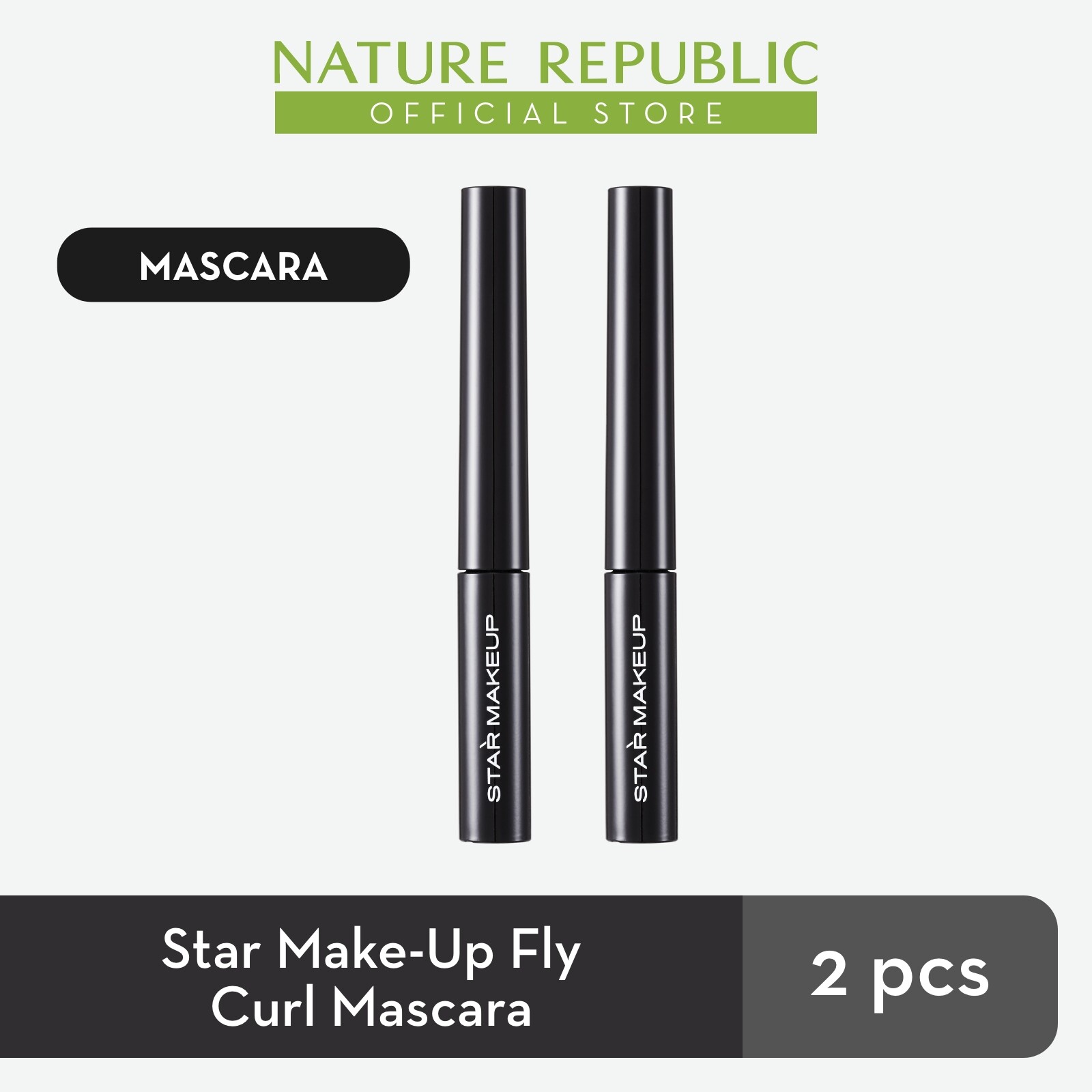 Gambar Nature Republic x 1+1 Star Makeup Fly Curl Mascara   (2 pcs) with Pouch