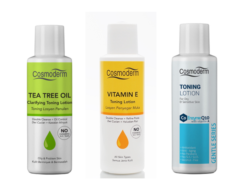 Gambar Cosmoderm Gentle   Vitamin E   Tea Tree Oil Clarifying Toning Lotion 100 ml