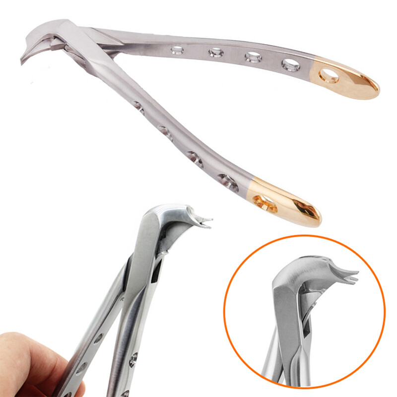 1 chiếc dụng cụ nhổ vương miện răng bằng thép không gỉ dụng cụ nhổ vương miện răng chất lượng cao forcep kìm dụng cụ nhổ răng