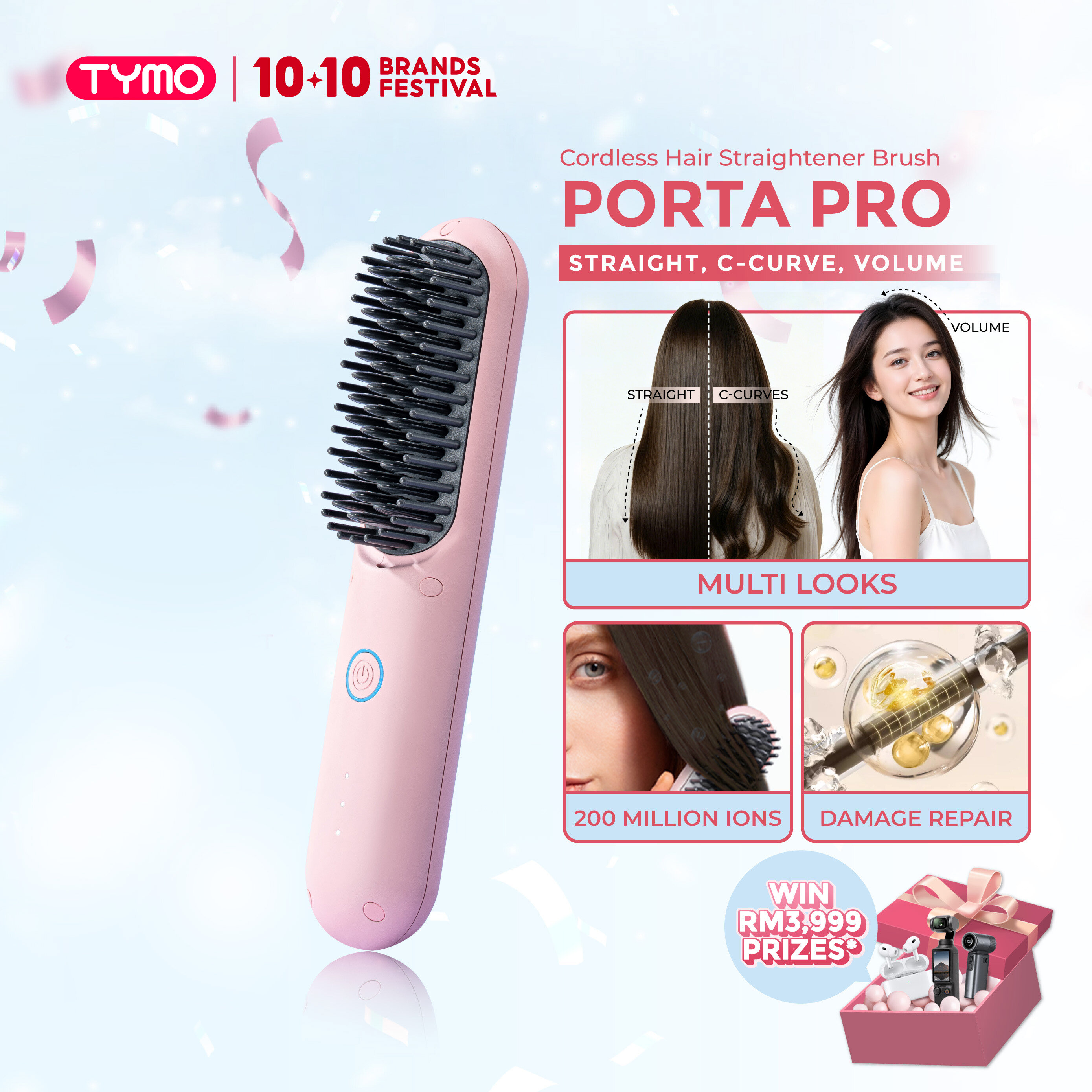 Tymo In Interchangeable Curling Iron Set Large Wave Cool