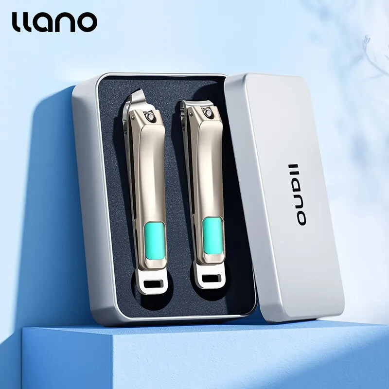 Llano bộ dụng cụ cắt móng tay chuyên nghiệp bộ dụng cụ cắt móng tay móng tay thép không gỉ dụng cụ kéo móng chân dày cứng món quà lý tưởng