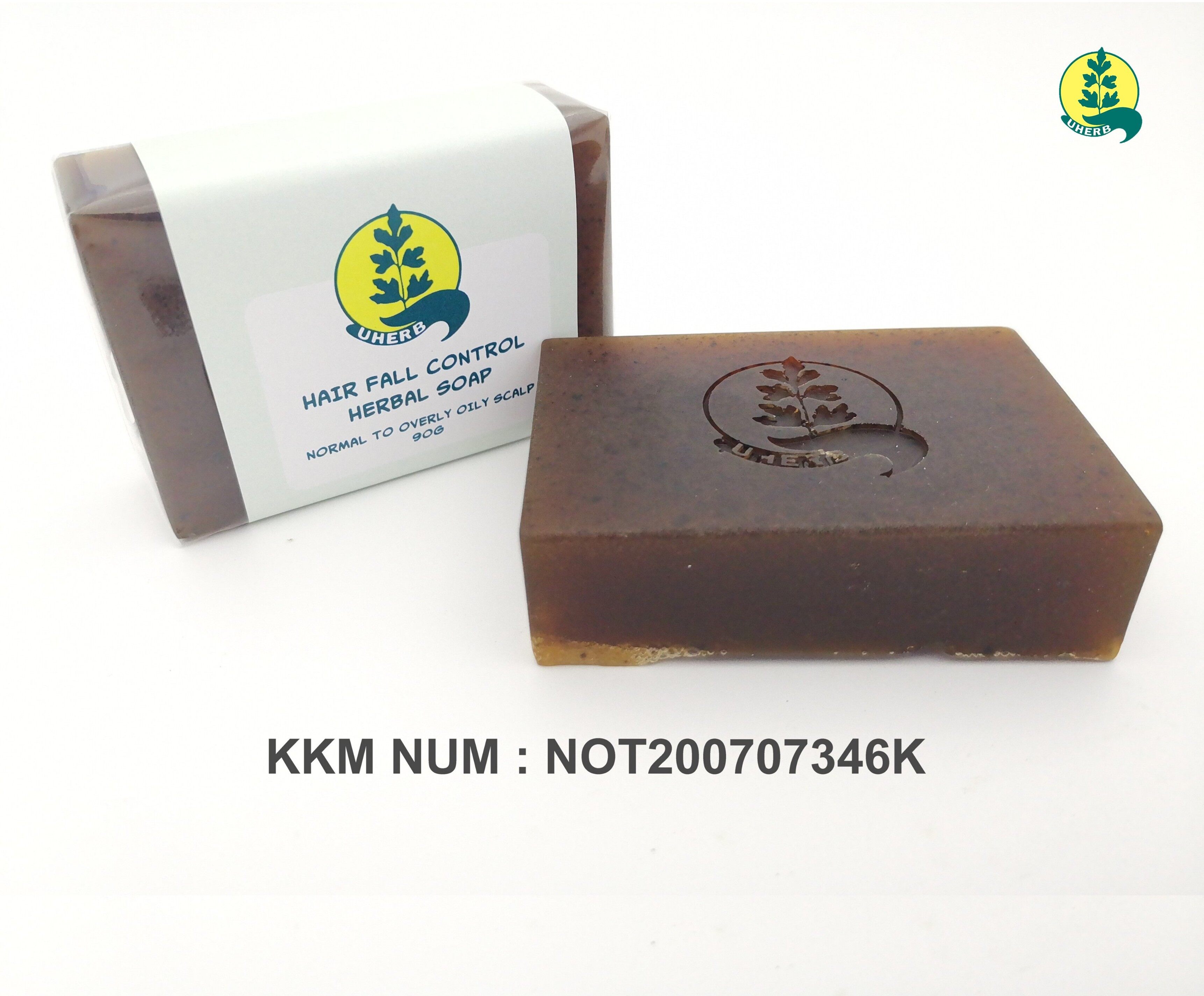 Gambar Uherb Hair Fall Control Herbal Soap With Guava Leaf Extract 90g ???????