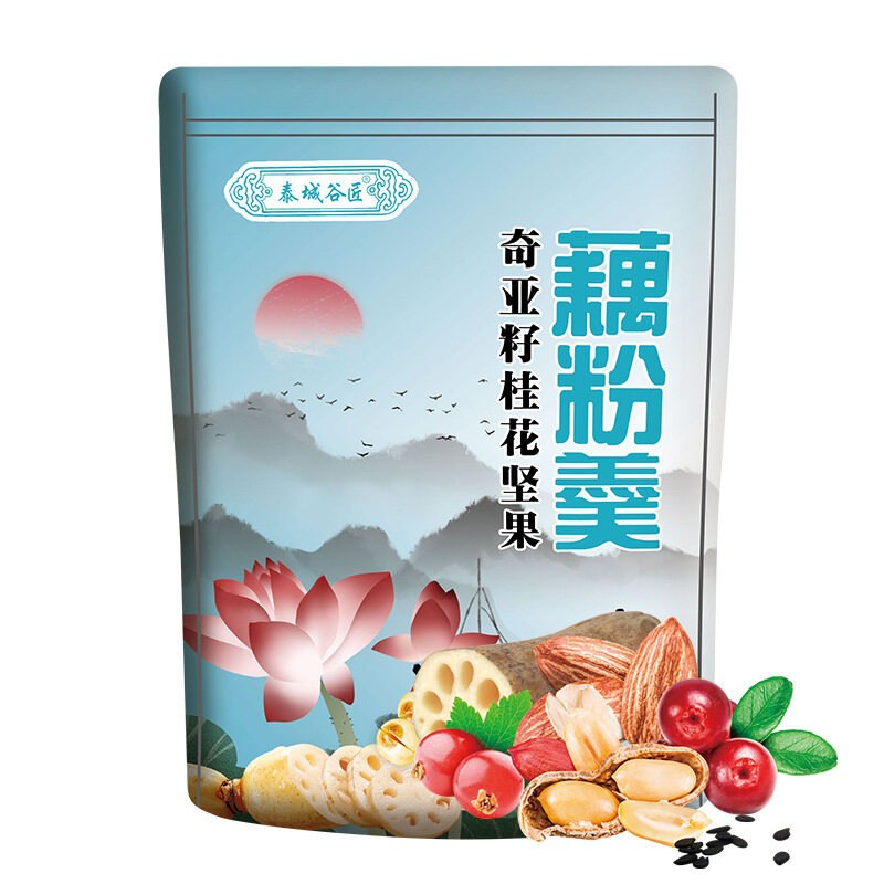 Gambar [High quality, fast delivery]Qiya seed sweet scented osmanthus, nut lotus root meal soup, nut lotus seed meal breakfast