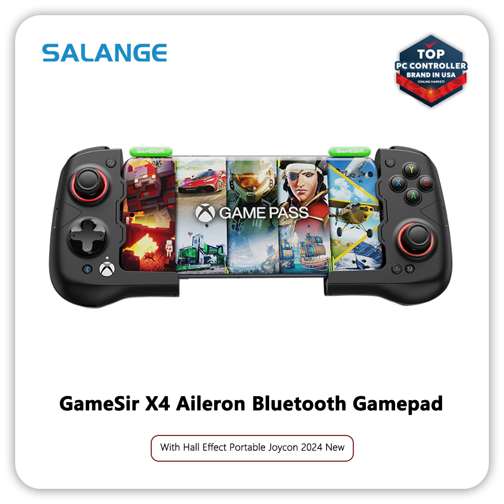 Salange GameSir X4 Aileron Bluetooth Mobile Phone Gamepad Xbox Authorization Gaming Controller with Hall Effect Portable Joycon 2024 New ราคา 2,524 บาท*ส่งฟรี