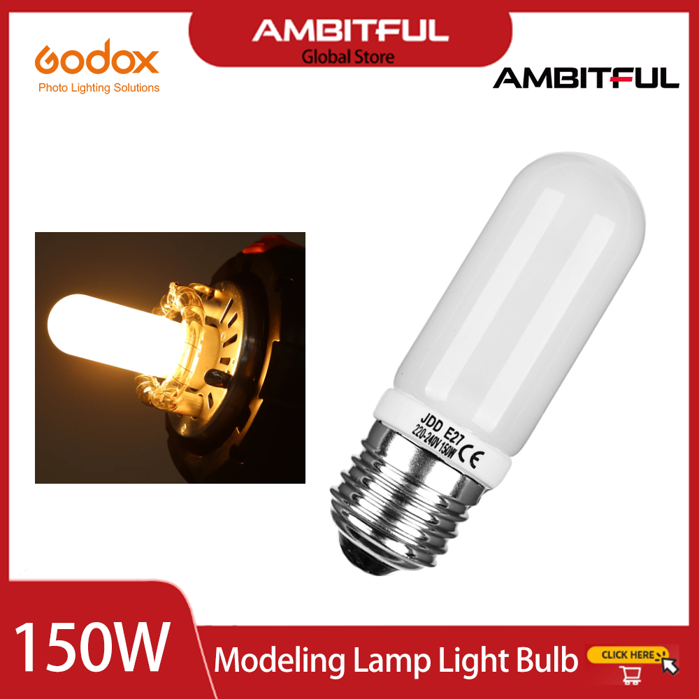 Godox 150W E27 Pro Studio Strobe Flash mô hình ánh sáng đèn bóng đèn chiếu sáng De300 de400 sk300 SK