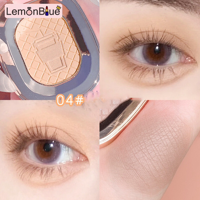 Gambar 1 Colors Eyeshadow Palette Highlight Shimmering Naturally Long Lasting No eye makeup fashionable 1 Colors Highlight Shimmering Eyeshadow Palette