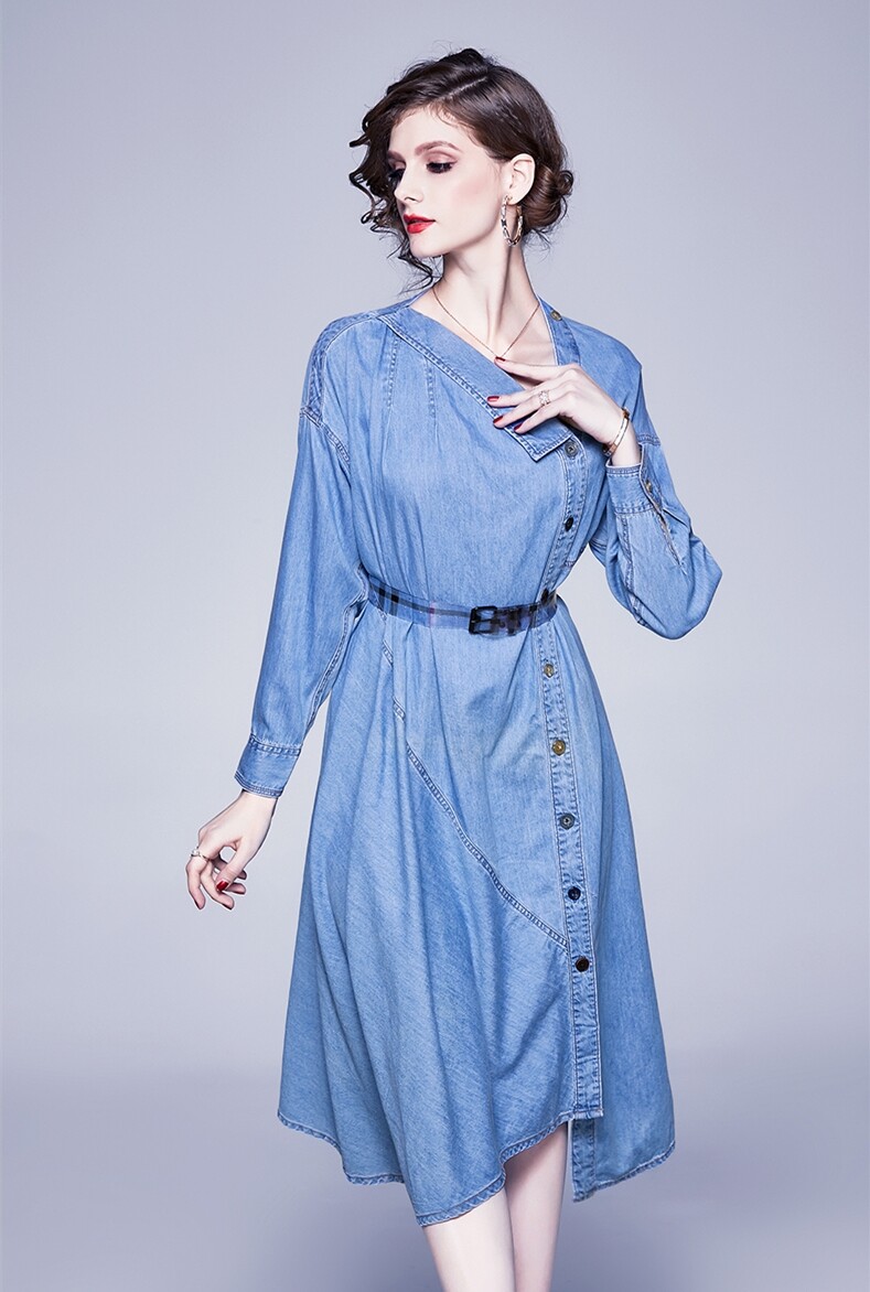 designer denim dress