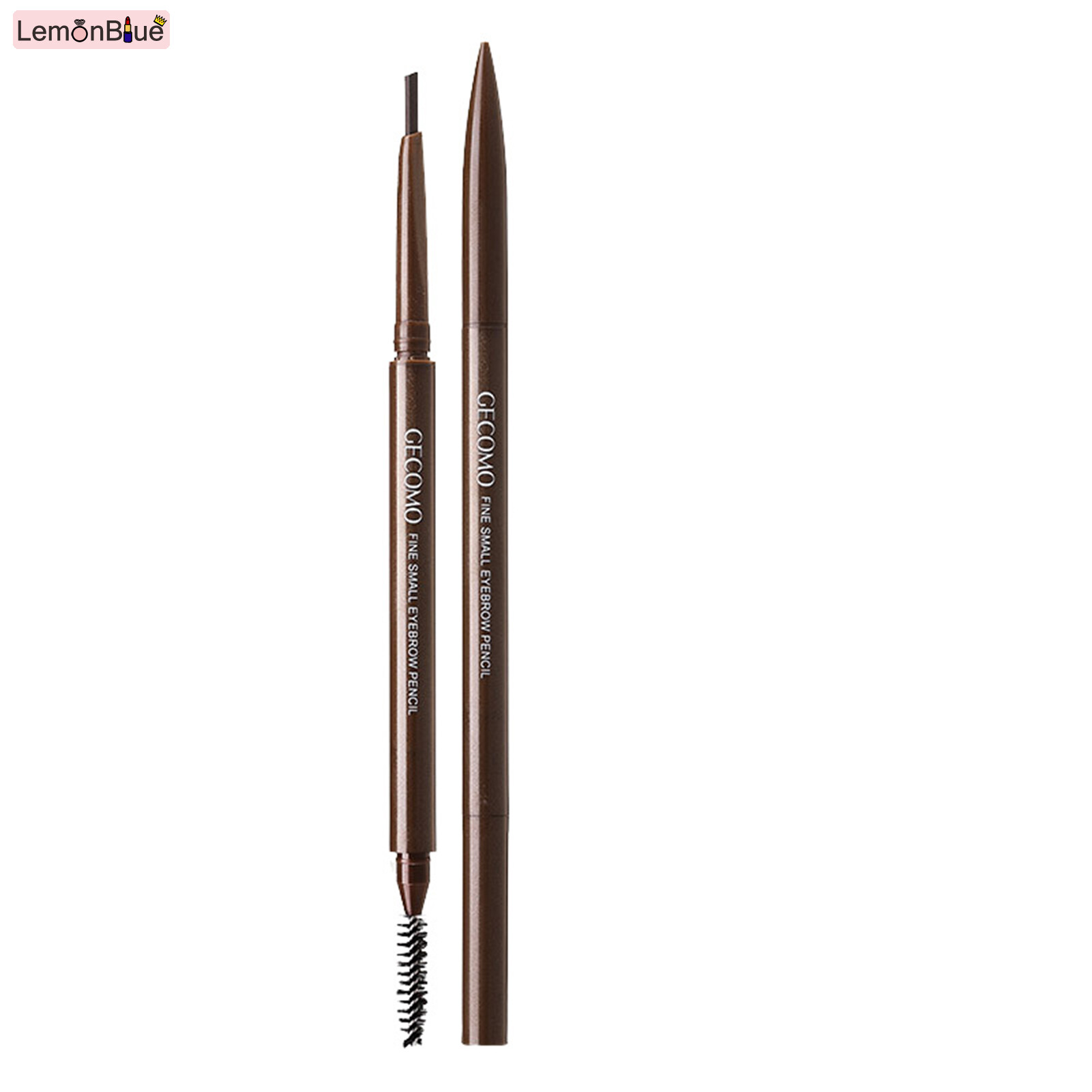 Gambar Ultra Fine Triangles Eyebrow Pencil Precise Brow Definer Long Lasting Waterproof convenient Eyebrow Pencil eyebrow Double head Triangles head Ultra Fine Waterproof
