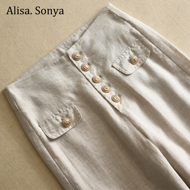 Alisa.Sonya CHOOSE ONE SIZE BIGGER High Quality Casual High Waist