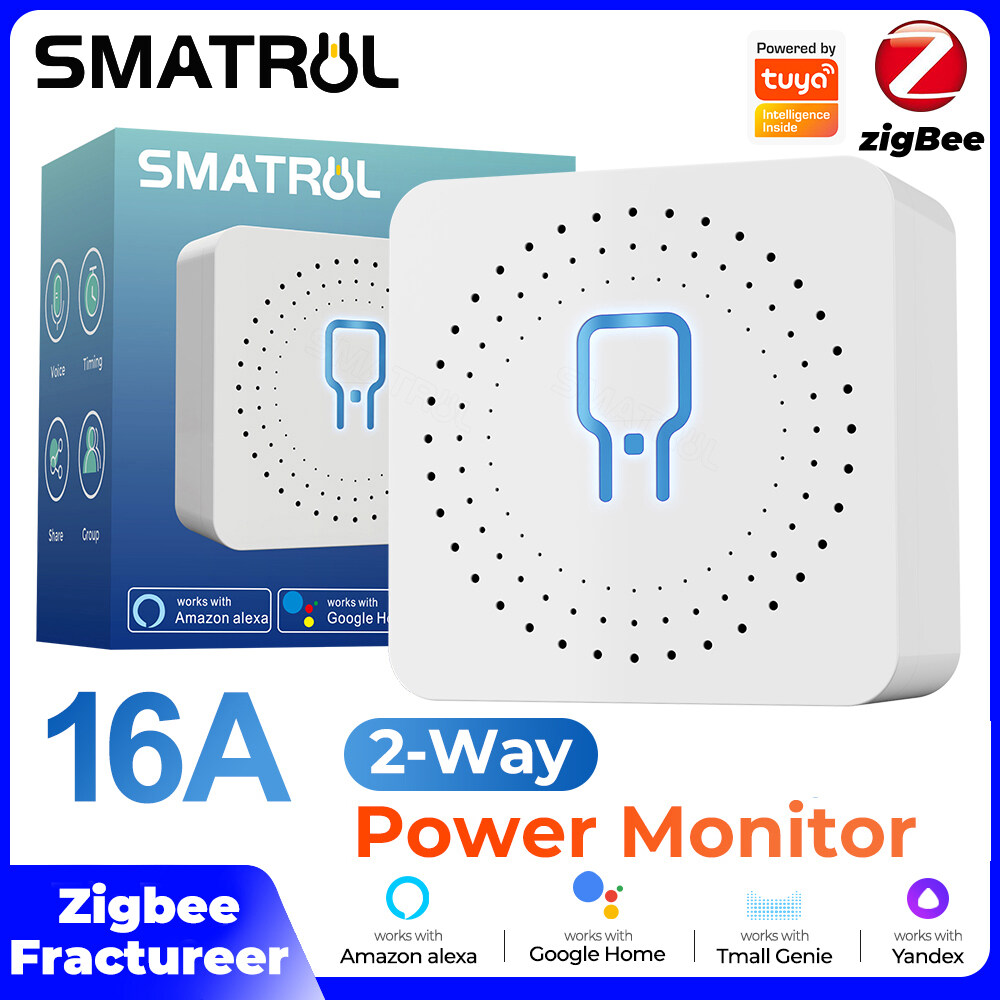 SMATRUL Công Tắc Zigbee Công Tắc Đèn MINI Thông Minh 2 Cách Hoạt Động Với Amazon Echo/Google Home/Breaker Bộ Ngắt Điều Khiển Từ Xa Ứng Dụng Cuộc Sống Thông Minh Cổng Trung Tâm ZigBee 3.0, Yêu Cầu