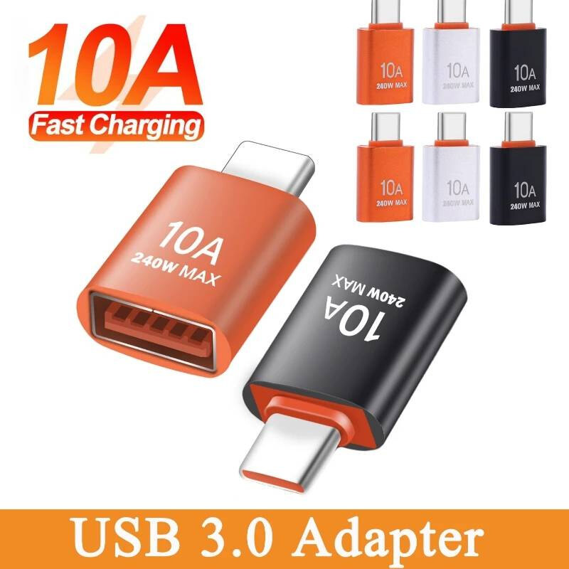 Đầu nối chuyển đổi 10a usb 3.0 truyền dữ liệu type-c sang usb 3.0 thiết bị sạc nhanh cho xiaomi samsung huawei usbc kết nối otg