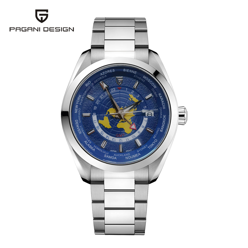 PAGANI DESIGN Watch For Men 2025 Japan NH34 GMT Automatic Watch Mechanical Men's Watches Stainless Steel Waterproof Calendar Wristwatch Original PD-1788 ราคา 5,810 บาท*ส่งฟรี